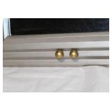 Elegant Edward Art Wall Mirror with Decorative Gold Accents