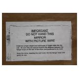 Elegant Edward Art Wall Mirror with Decorative Gold Accents