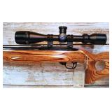 Ruger 10/22 .22LR Carbine Heavy-Barrel Competition Rifle with Beautiful Wood Thumb-Loop Stock Furniture and BSA Scope