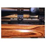Ruger 10/22 .22LR Carbine Heavy-Barrel Competition Rifle with Beautiful Wood Thumb-Loop Stock Furniture and BSA Scope