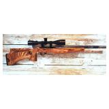 Ruger 10/22 .22LR Carbine Heavy-Barrel Competition Rifle with Beautiful Wood Thumb-Loop Stock Furniture and BSA Scope