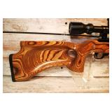 Ruger 10/22 .22LR Carbine Heavy-Barrel Competition Rifle with Beautiful Wood Thumb-Loop Stock Furniture and BSA Scope