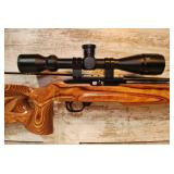 Ruger 10/22 .22LR Carbine Heavy-Barrel Competition Rifle with Beautiful Wood Thumb-Loop Stock Furniture and BSA Scope