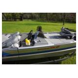 1995 Bass Tracker Tournament TX17 Fishing Boat with Trailer and 40HP Mercury Outboard