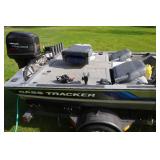 1995 Bass Tracker Tournament TX17 Fishing Boat with Trailer and 40HP Mercury Outboard