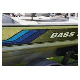 1995 Bass Tracker Tournament TX17 Fishing Boat with Trailer and 40HP Mercury Outboard