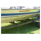 1995 Bass Tracker Tournament TX17 Fishing Boat with Trailer and 40HP Mercury Outboard
