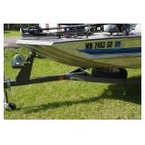 1995 Bass Tracker Tournament TX17 Fishing Boat with Trailer and 40HP Mercury Outboard
