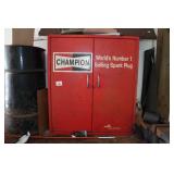 Metal Garage Cabinet with Contents