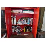 Metal Garage Cabinet with Contents