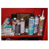 Metal Garage Cabinet with Contents