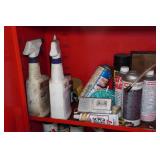 Metal Garage Cabinet with Contents