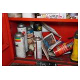 Metal Garage Cabinet with Contents