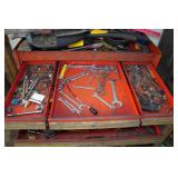 Rolling Tool Chest with Assorted Tools