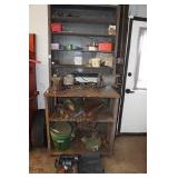 Garage Work Bench and Shelf with Contents