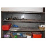 Garage Work Bench and Shelf with Contents