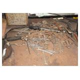 Garage Work Bench and Shelf with Contents