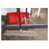 *2* Shop Brooms and Snow Shovel