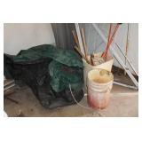 Large Assortment - Tools, Saw Horses, Golf Clubs