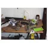 Large Assortment - Tools, Saw Horses, Golf Clubs