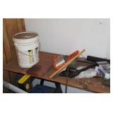 Large Assortment - Tools, Saw Horses, Golf Clubs