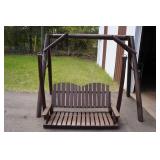 Large Wooden Adirondack 2-Person Swing