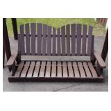 Large Wooden Adirondack 2-Person Swing