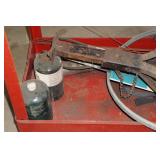 Metal Rolling Cart with Contents