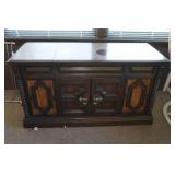 Vintage Montgomery Ward Airline Stereophonic 4D Console with Records