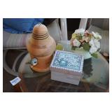 *2* Patio Chairs with Table and Décor