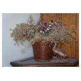 Corner Storage Cabinet with Contents