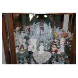 Corner Storage Cabinet with Contents