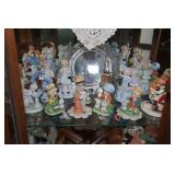 Corner Storage Cabinet with Contents