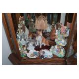 Corner Storage Cabinet with Contents