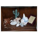 Corner Storage Cabinet with Contents