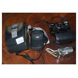 Vintage Cameras - Canon PowerShot A560 & Minolta Hi-Matic AF2