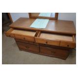 Dresser with Mirror and Bedframe - Full