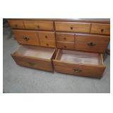 Dresser with Mirror and Bedframe - Full