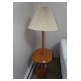 Side Table with Lamp and Puzzles