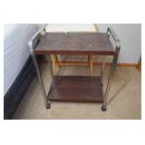 Rolling Cart with TV Tray Stand