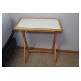 Rolling Cart with TV Tray Stand