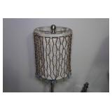 *2* Table Lamps with Vintage Hair Brush Set and Assorted Décor