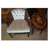 Vintage Accent Chair and Table