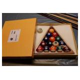 Matco Billiard Ball Set with Rack