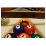 Matco Billiard Ball Set with Rack