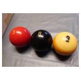 Vintage Billiard Ball Set