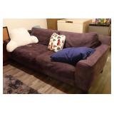 Plush Couch with Pillows