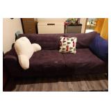 Plush Couch with Pillows