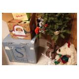 Assorted Holiday Décor - Lights, Tree, Gift Boxes