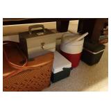 Picnic Basket and Coolers